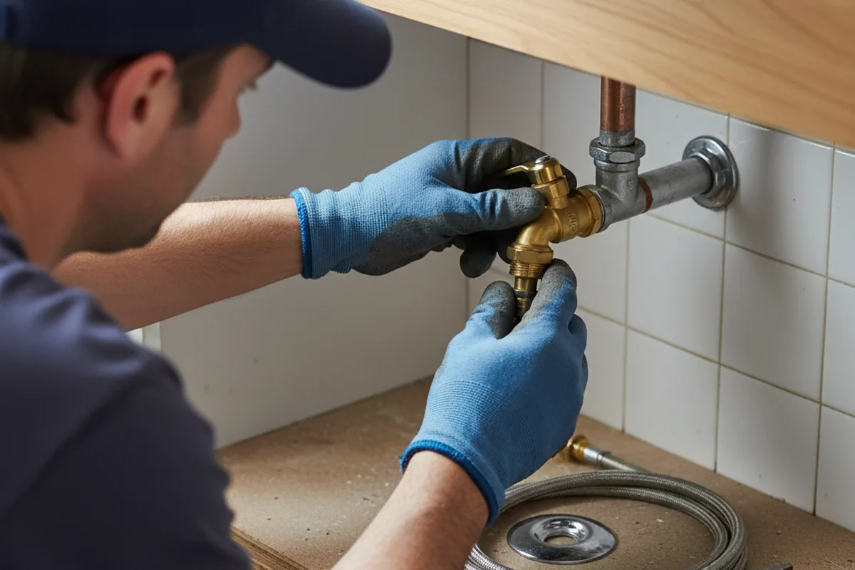Shutoff valve and fitting work during Repiping in Chest Springs